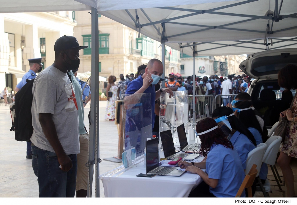 2,471 persuna ħadu l-vaċċin permezz tal-mobile clinic fil-Belt Valletta