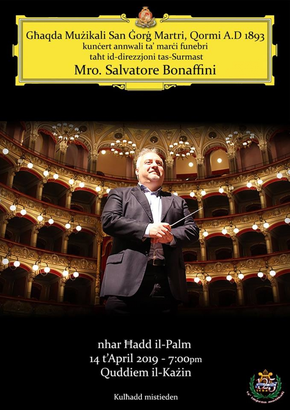 Programm uniku ta’ Marċi Funebri minn Maestro Salvatore Bonaffini ġewwa Ħal Qormi