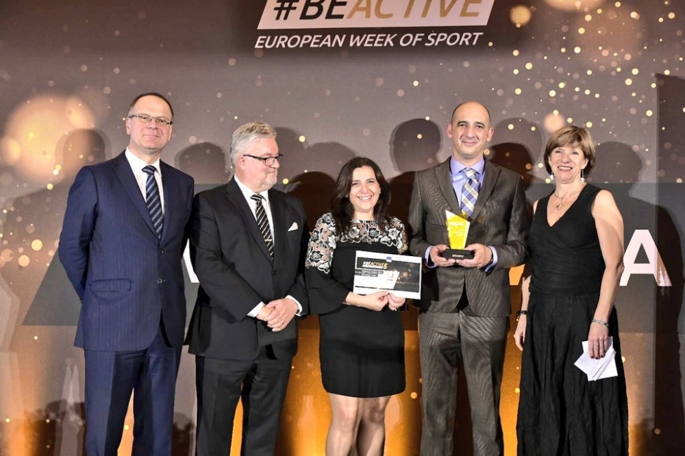 SportMalta tirbaħ il-BeActive Workplace award imniedi mill-Kummissjoni Ewropea