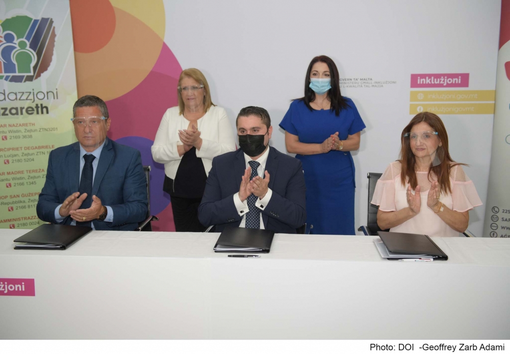 Ftehim soċjali ta' €2 miljuni ma' Dar Nazareth - li tkopri 29 resident b'diżabilità
