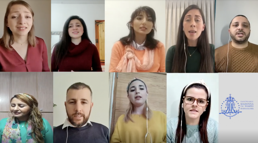 Filmat: F'jum id-Duluri grupp żgħażagħ jingħaqdu minn djarhom biex ikantaw l-Ave Maria
