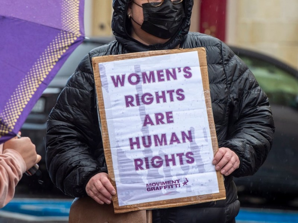 Ritratti meħudha fi protesta li seħħet ftit ġimgħat wara l-mewt ta' Paulina Dembska