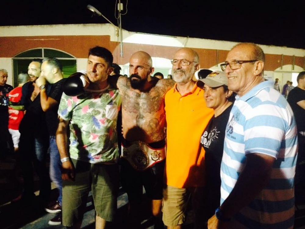 żewġ leġġendi tal-Football Malti:- Luke Dimech u zijuh Leli Fabri