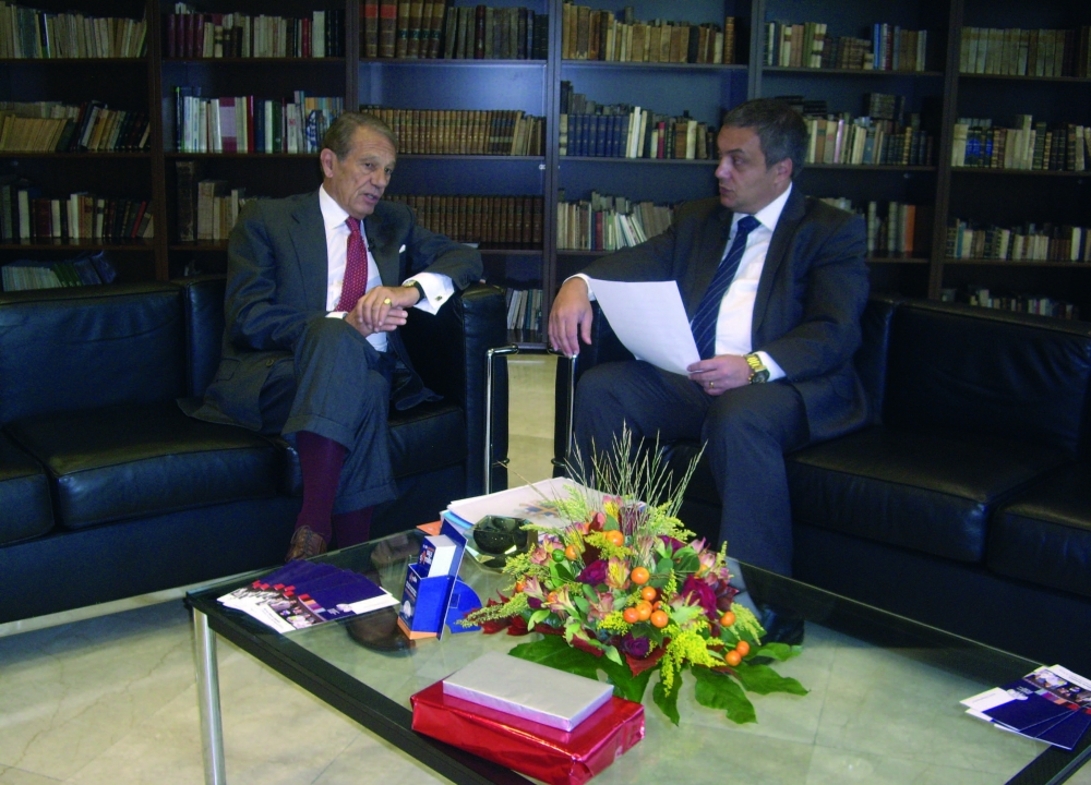 Frank Zammit fil-laqgħa tiegħu ma’ Joaquin Navarro-Valls