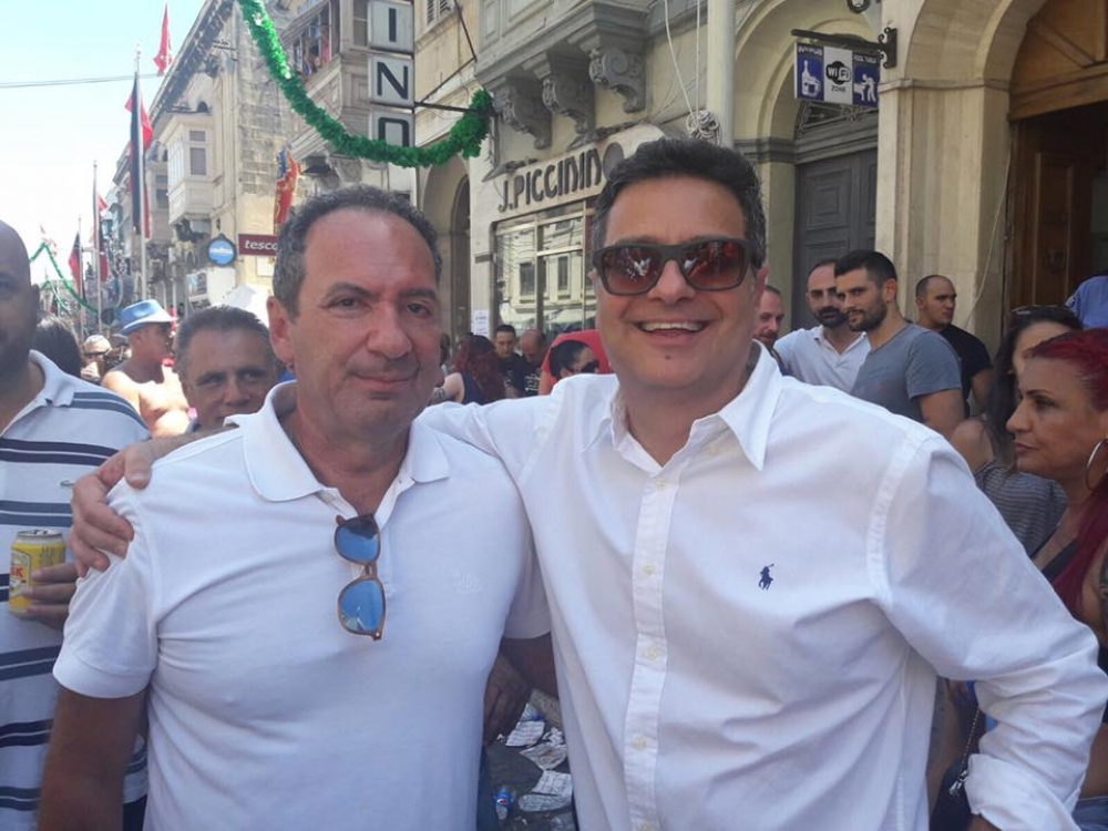 Adrian Delia mal-Viċi Kap uxxenti tal-PN Mario Demarco  