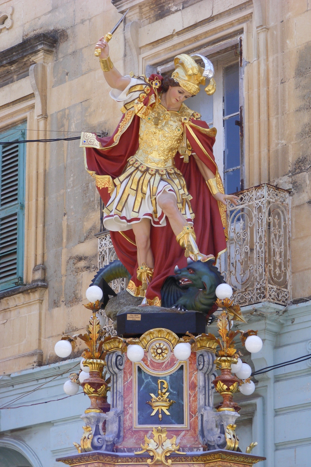 San Ġorġ Rebbieħ. Ritratta ta' Mark Micallef Perconte