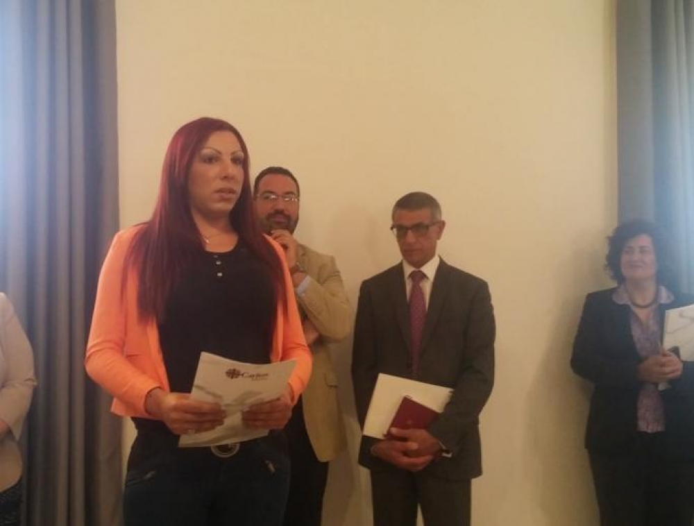 Delaia Zammit, residenta tal-programm ta' rijabilitazzjoni tal-Caritas