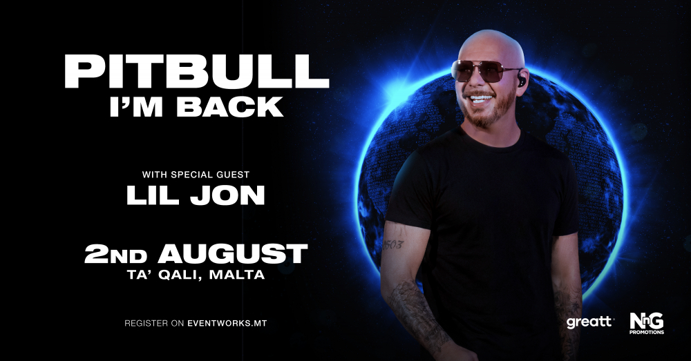 Pitbull iħabbar data f'Malta fil-'I'm Back Tour'
