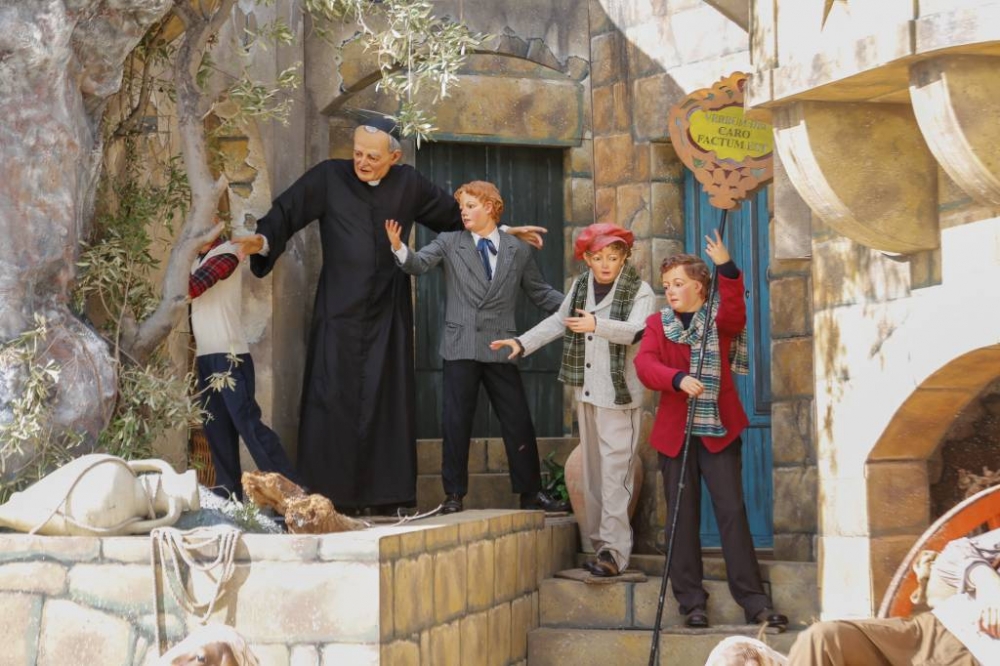 San Ġorġ Preca fil-presepju Malti li kien intrama fil-Pjazza tal-Vatikan