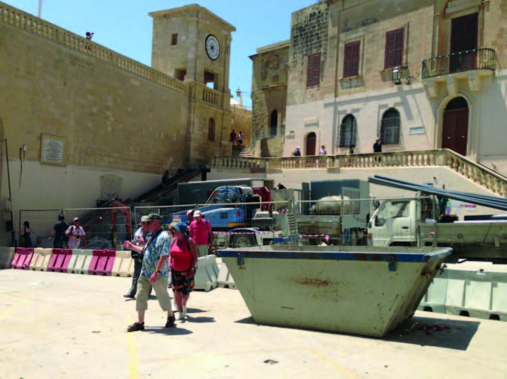 Uħud mill-gwidi qed jispiċċaw ma jiqfux fiċ-Ċittadella minħabba x-xogħol li hemm għaddej