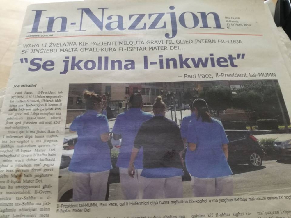 L-istorja li dehret fuq il-faċċata tal-gazzetta ILLUM