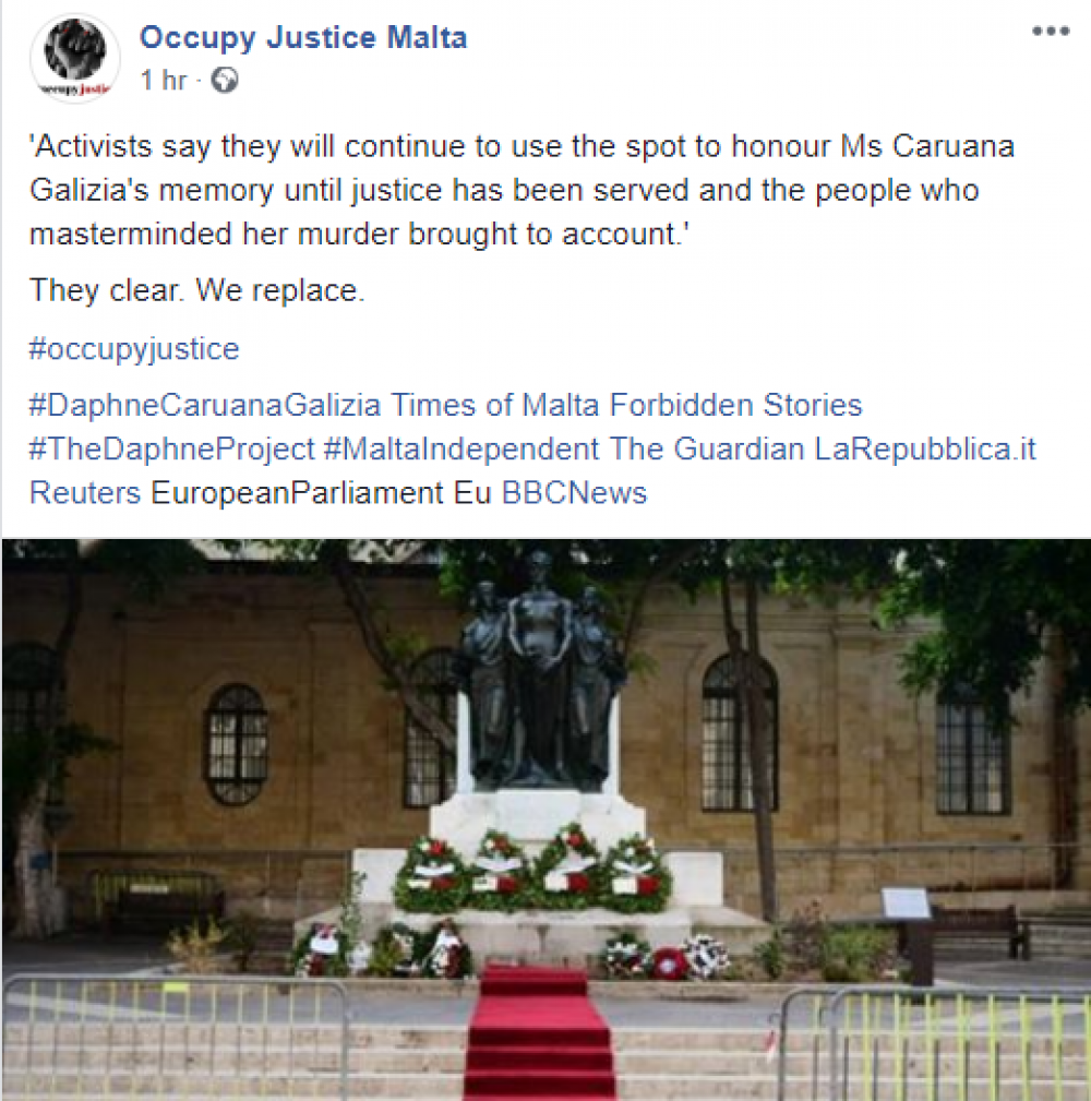 Dak li kitbu tal-Occupy Justice ftit qabel tħabbar ir-restawr...