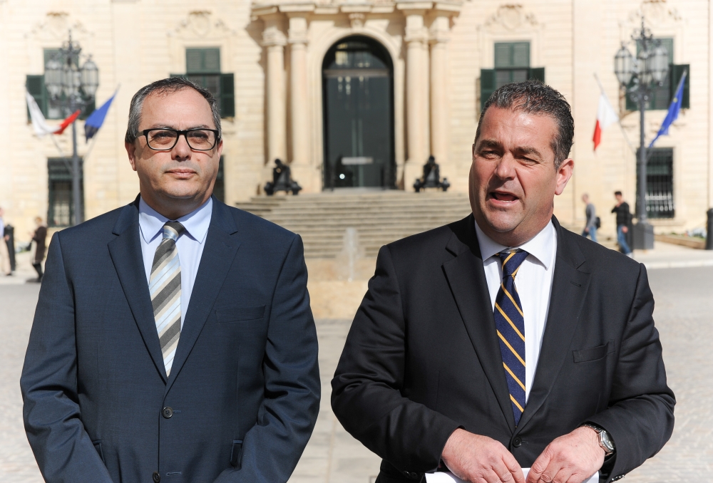 Beppe Fenech Adami waqt il-konferenza.