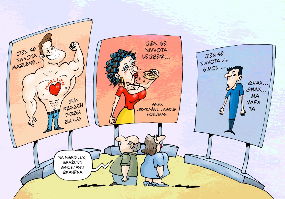 Għażliet importanti għandna din id-darba | Karikatura ta' Mikiel Galea