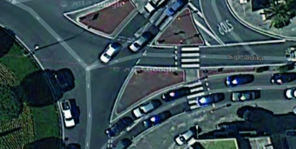 Ritratt minn fuq tal-istess triq arterjali f’Ħal Qormi