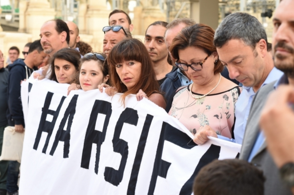 Godfrey Farrugia fil-protesta kontra l-iżvilupp fiż-Żonqor f'Mejju li għadda