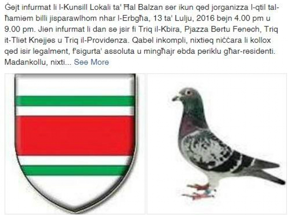 Sparatura għall-Ħamiem f'Ħal Balzan