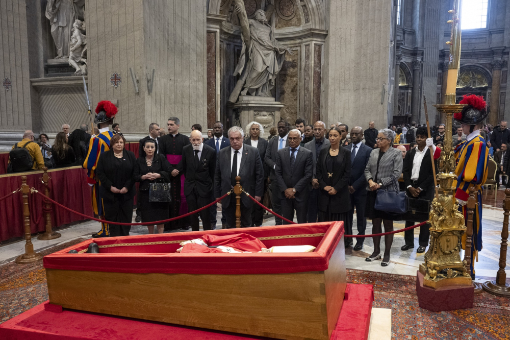 Il-President ta' Malta waqt il-funeral (Ritratt: Facebook)