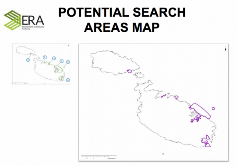 Il-mappa ppubblikata mill-MaltaToday li turi l-kosta meqjusa ideali għar-reklamazzjoni