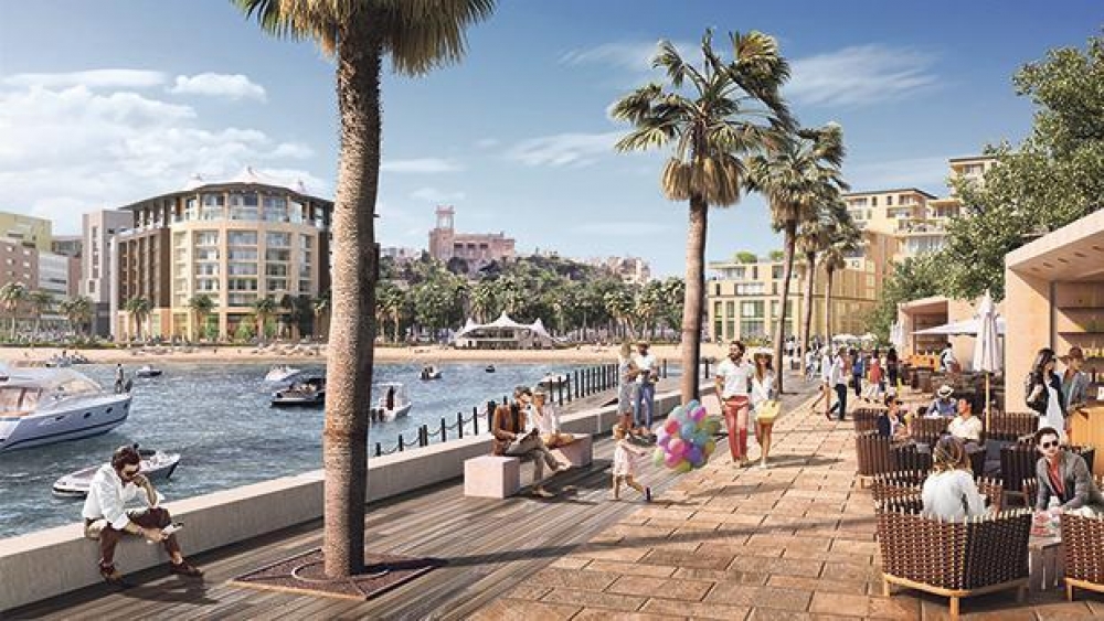 Dehra artistika ta’ kif kienet tiġi l-Bajja ta’ San Ġorġ, skont l-ewwel abbozz