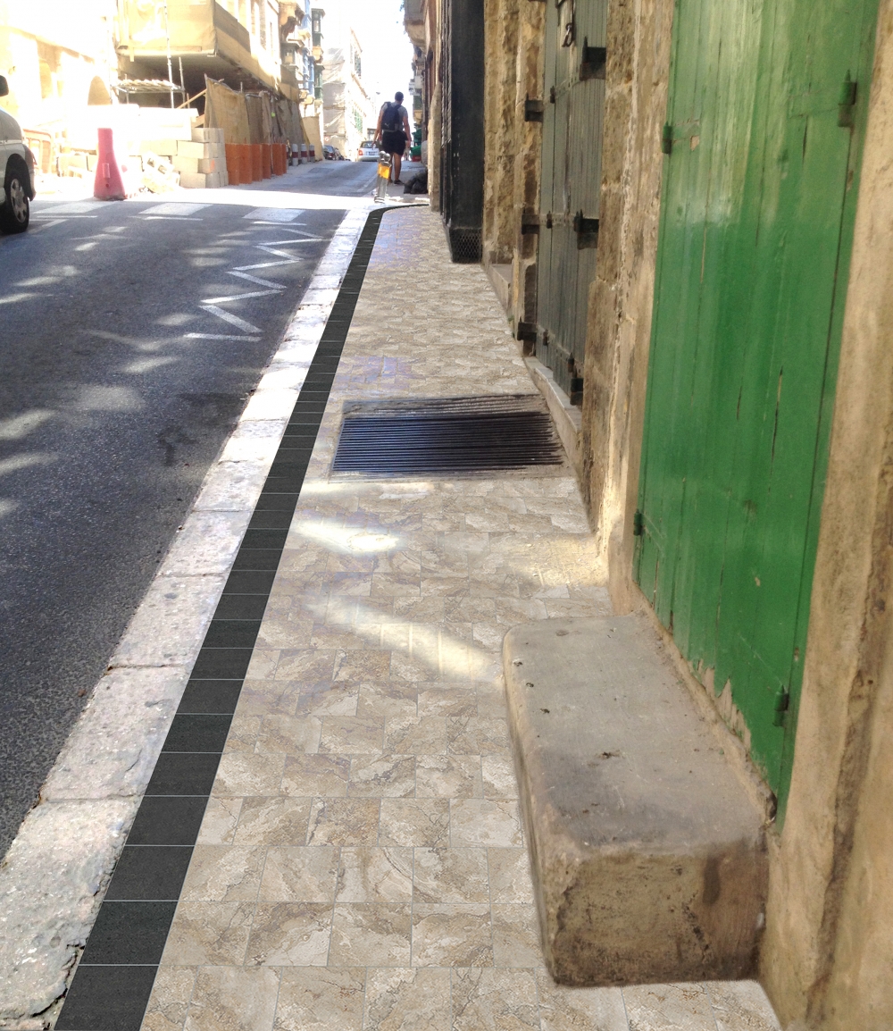 Id-disinn tal-bankini matul il-Belt Valletta kollu