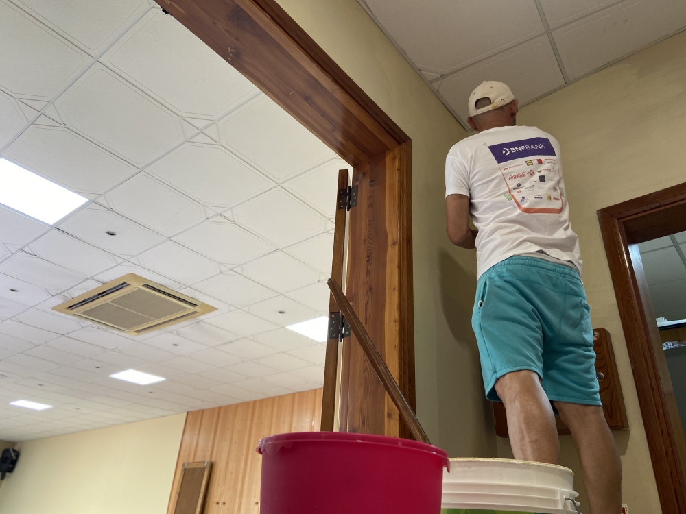 Wieħed mir-residenti tal-programm RISe waqt ix-xogħlijiet