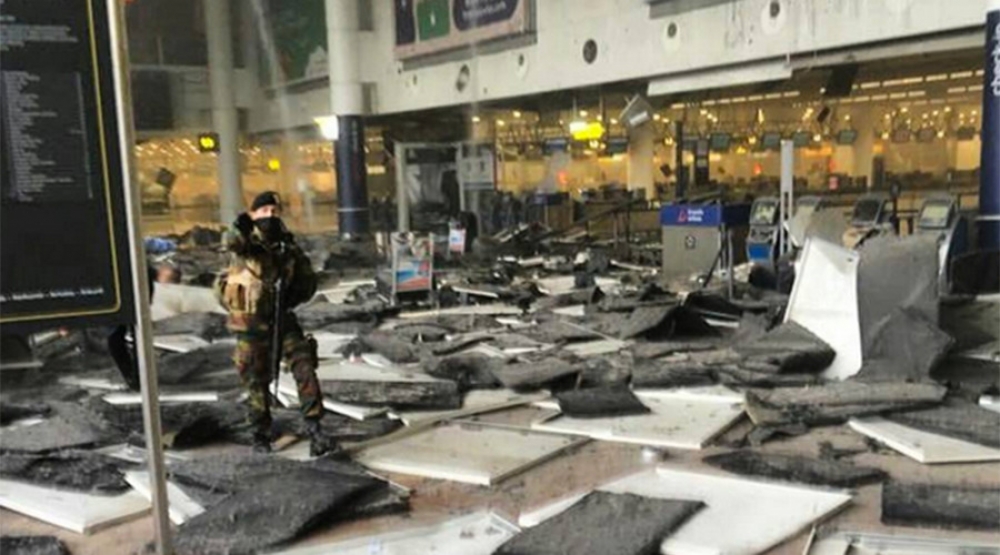 Ix-xena fl-ajruport ta' Zaventem ftit wara l-isplużjoni
