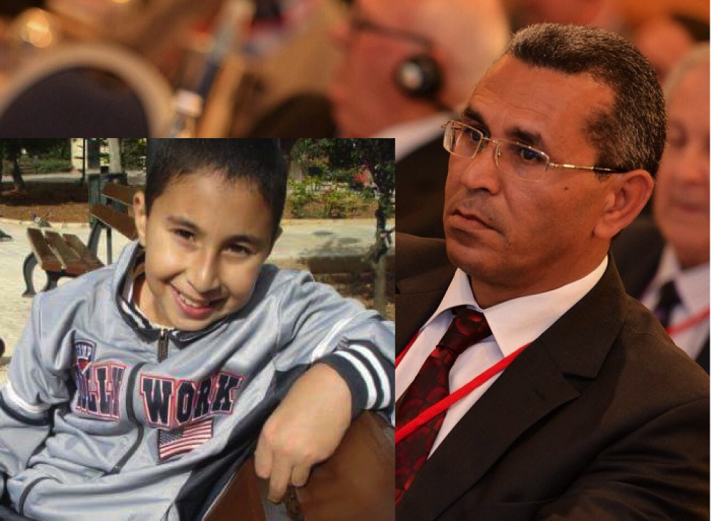 Il-President tal-Komunità Maltija-Għarbija fi ħdan il-UĦM, Ahmed Ashraf (lemin) u ibnu Ameer (xellug)