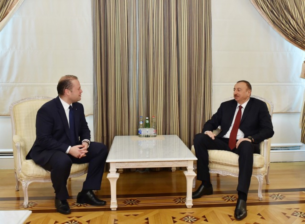 Joseph Muscat f'laqgħa mal-President Aliyev tal-Ażerbajġan