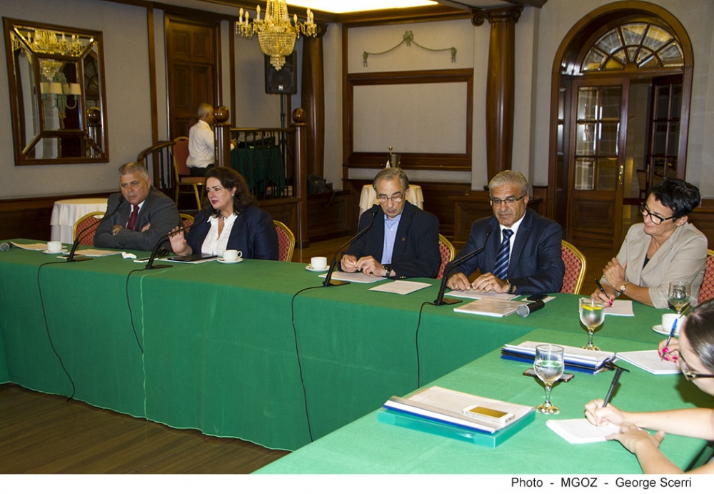 Il-Ministri Anton Refalo u Helena Dalli, waqt il-preżentazzjoni tal-GRC