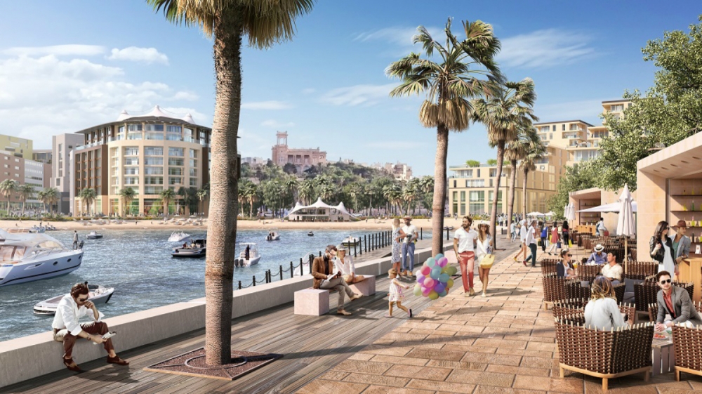 Il-bajja ta’ San Ġorġ kif proposta fil-masterplan għal Paceville