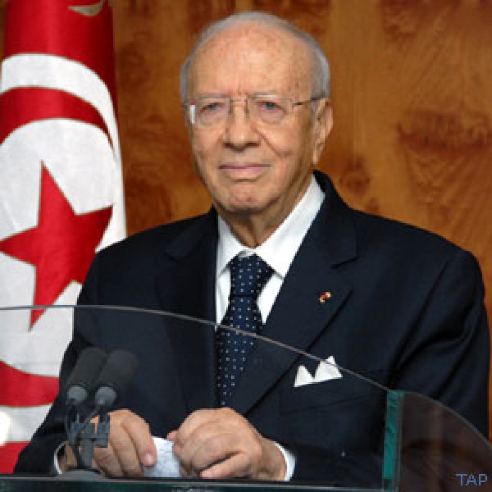 Il-leader tal-partit rebbieħ Beji Caid Essebsi ta-Tunizija li għandu 87 sena