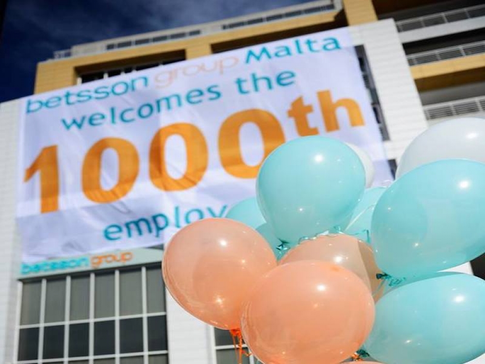 Il-Betsson kienet qed tħaddem elf ħaddiem f'Malta
