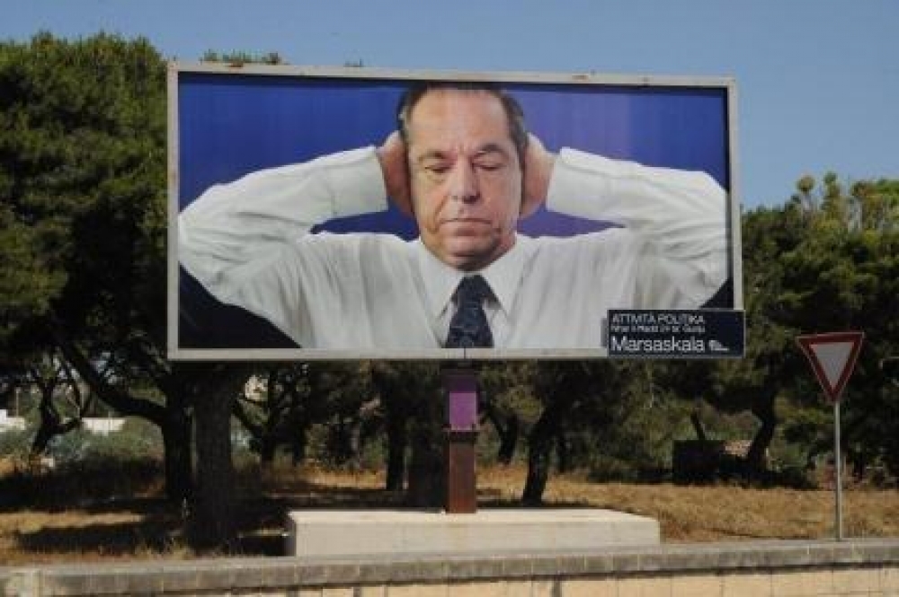Il-billboard tal-PL fl-elezzjoni ġenerali li għaddiet