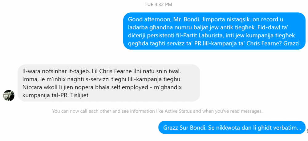 Ir-risposta ta' Lou Bondi lil dan is-sit