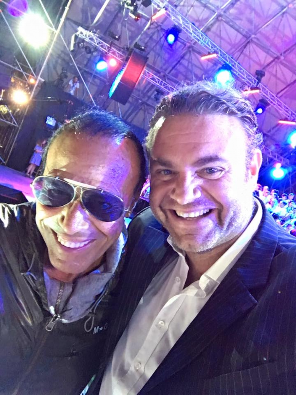 Joseph Calleja flimkien mal-kantant Taljan Antonello Venditti