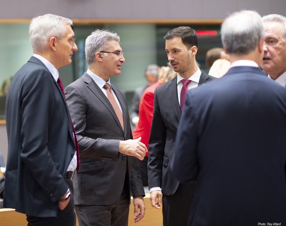 Il-Ministru Abela waqt laqgħa tal-Ministri tal-Affarijiet Barranin fi Brussell