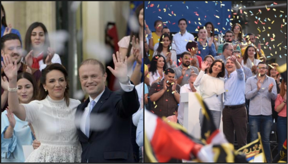 Joseph Muscat jew Simon Busuttil? L-indeċiżi se jiddeċiedu | Ritratt (Joseph u Michelle) tal-fotografu Mark Zammit Cordina