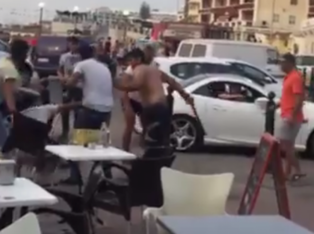 Parti mill-filmat tal-ġlieda li seħħet f'Buġibba