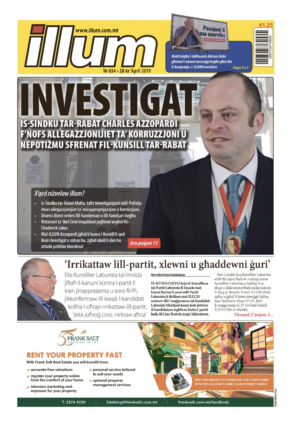 Il-faċċata tal-gazzetta ILLUM