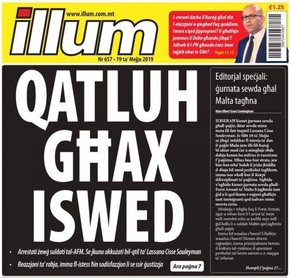 Il-Ħarġa tal-gazzetta ILLUM nhar il-Ħadd 19 ta' Mejju, 2019