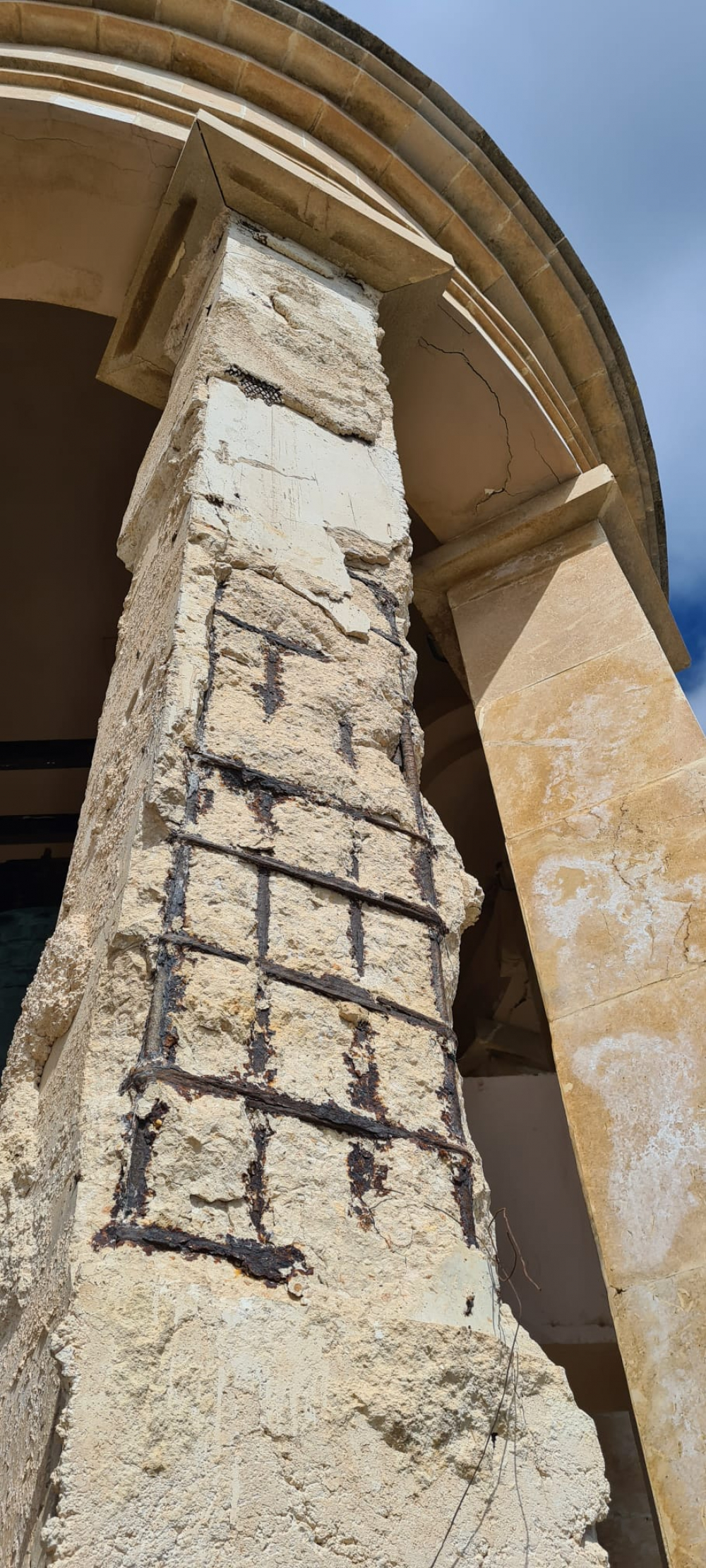 Il-ħsara li l-monument kien qed iġarrab. (Ritratt: Heritage Malta)