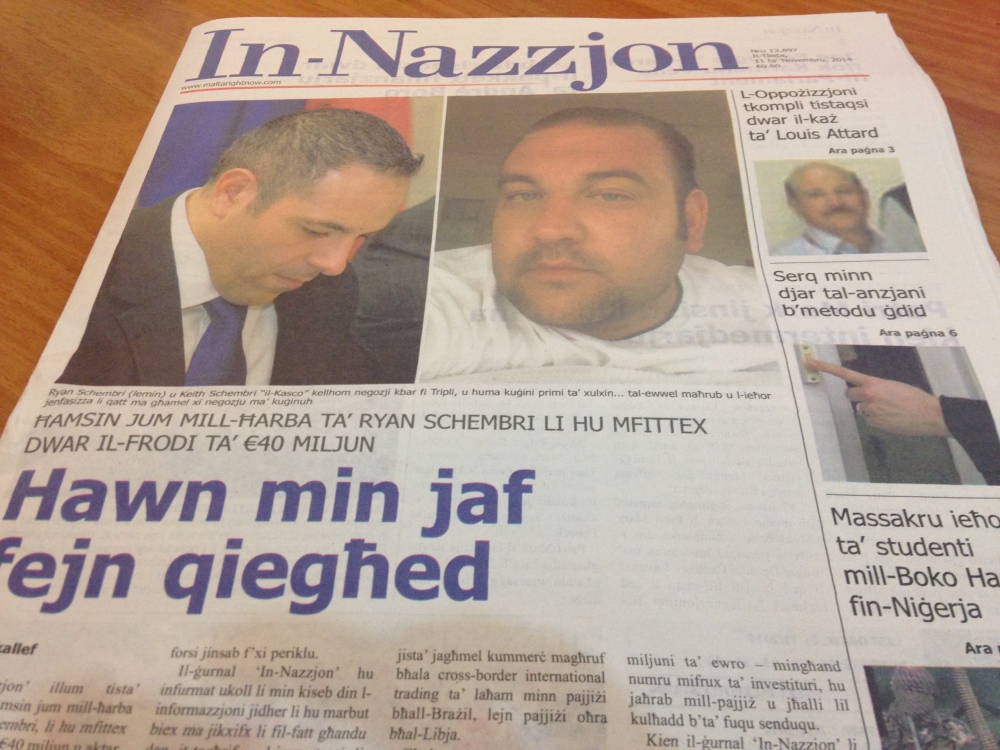 Il-faċċata ta' In-Nazzjon tal-lum