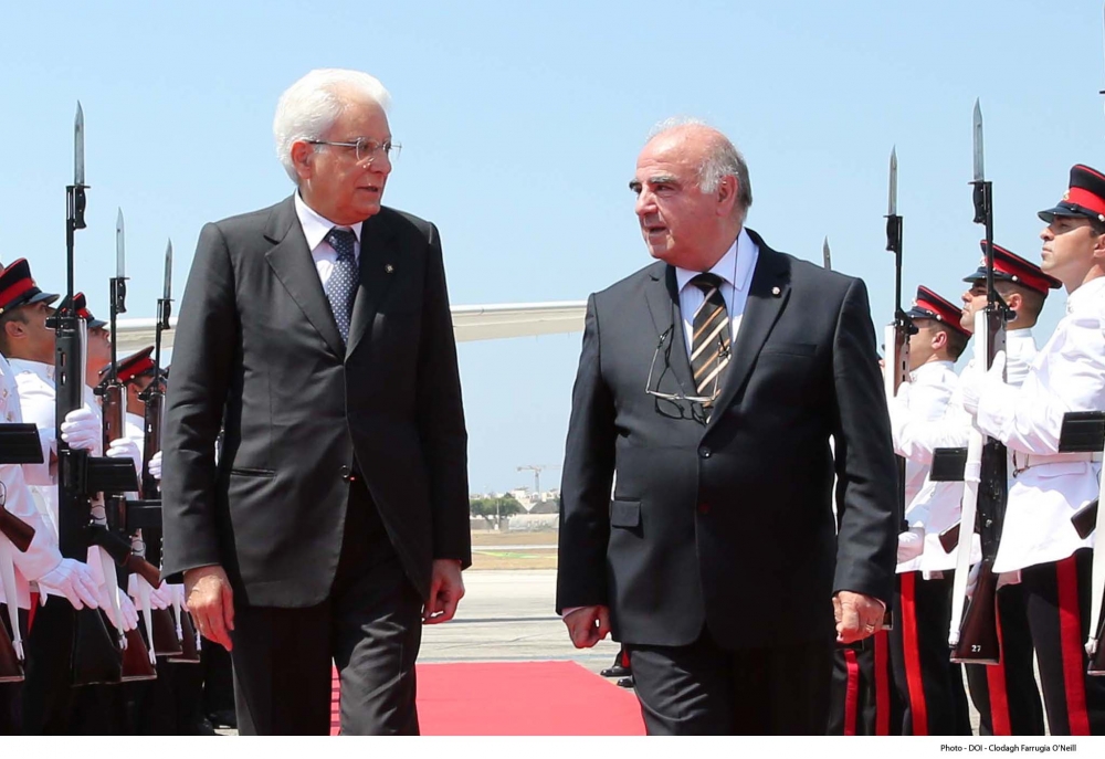 Il-President Mattarelli mal-Ministru George Vella