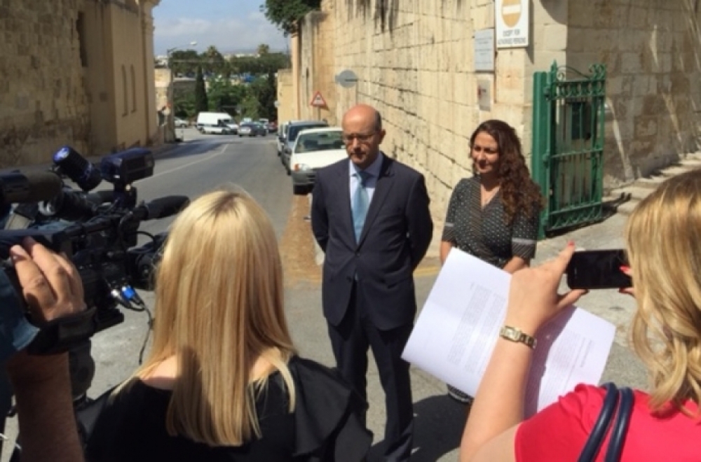 Jason Azzopardi jitkellem waqt konferenza li għaliha kien preżenti d-Direttur Maniġerjali tal-MaltaToday