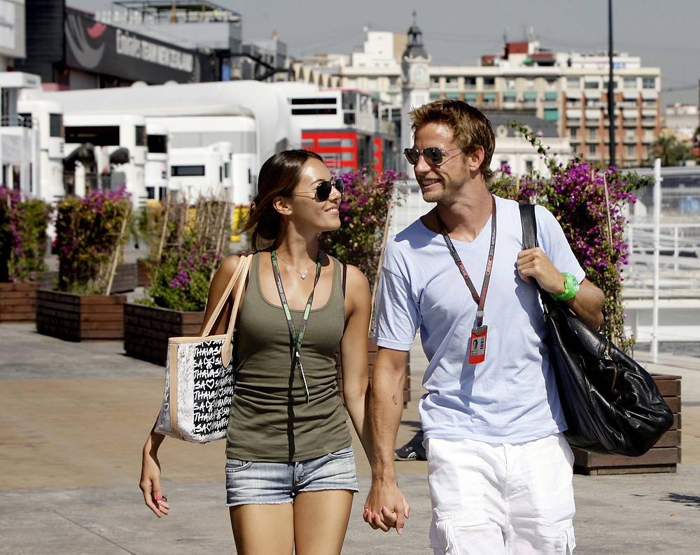 Jenson Button ma' Jessica Michibata