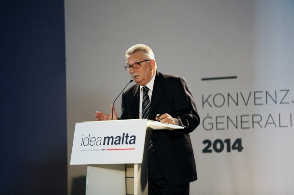 Joseph Pirotta jitkellem waqt il-konvenzjoni