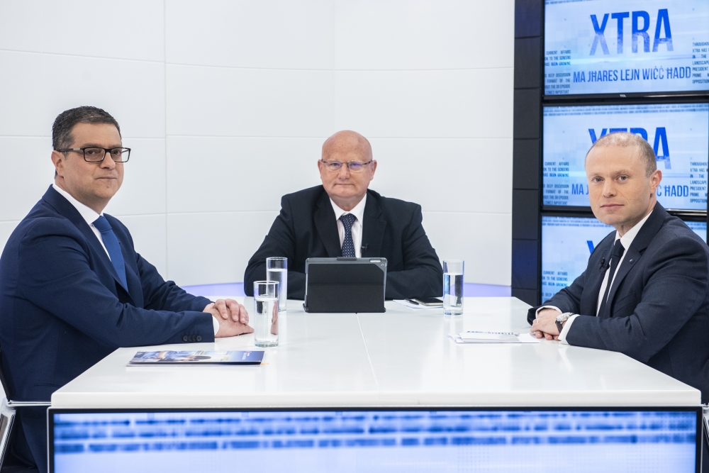 Il-Prim Ministru u l-Kap tal-Oppożizzjoni waqt Xtra