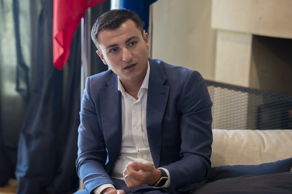 Is-Segretarju Parlamentari Silvio Schembri. Ritratt ta' James Bianchi
