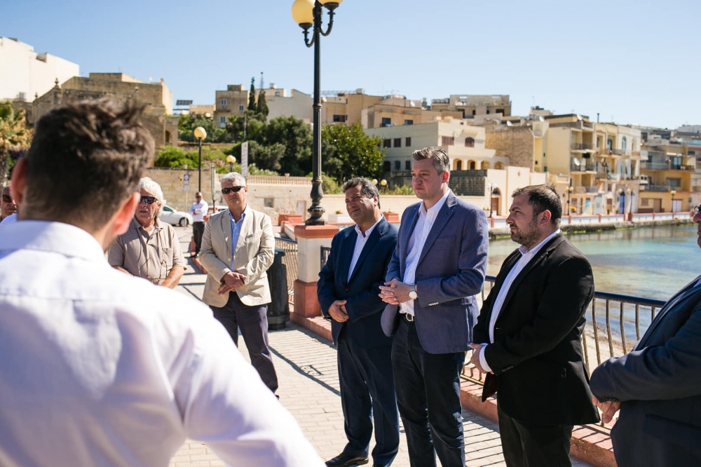Il-Ministru Konrad Mizzi f'Birżebbuġa